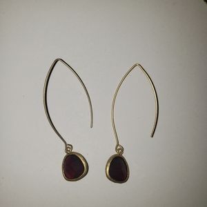 Red and Gold earrings